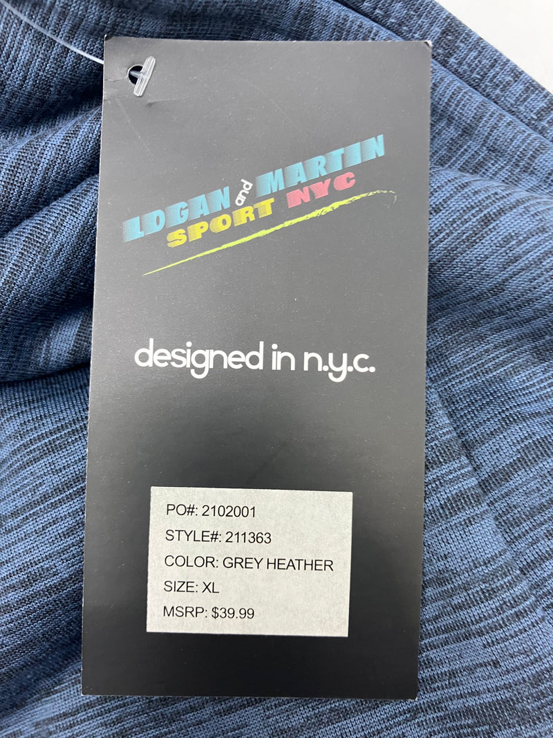 LOGAN AND MARTIN SWEATPANTS, 3 POCKETS - SIZE: MEN XL - GRAY HEATHER - 211363 - Brand New