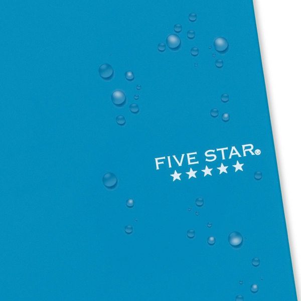 FIVE STAR 80PG 2 SUBJECT COLLEGE RULED NOTEBOOK 9.5"X6": SPIRAL, WIRE-BOUND - Brand New