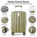 Hanke 20" Carry On Luggage 22x14x9 Airline Approved Lightweight PC Hard Shell - Brand New