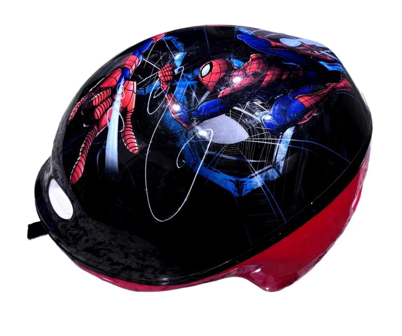 MARVEL SPIDER-MAN KIDS HELMET - SIZE 48-52 CM - RED - Scratch & Dent