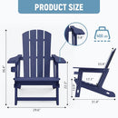 Trygoal Adirondack Chair Outdoor Weather Resistant Lawn Furniture B0FM3P5JW5 - Like New