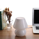 BSOD Mushroom Lamp, Glass Table Bedside Lamps Translucent Murano Vintage Style - Like New