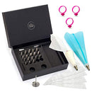 CHEFAST CAKE DECORATING TIP SET 20 PIPING TIPS 5 FROSTING BAGS - Scratch & Dent