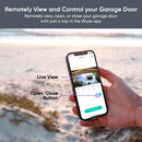 WYZE SMART GARAGE OPENER BUILT-IN HD VIDEO REMOTELY CONTROL GARAGE DOOR - WHITE - Like New
