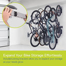 DELTA 48"In SILVER 6-BIKE VERTICAL RAIL RACK HOLDS UP TO 450 LBS WM6000 - SILVER - Brand New