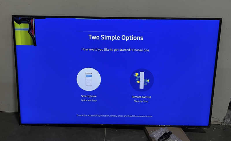 For Parts: Samsung 75" Class The Frame QLED 4k Tizen TV QN75LS03BAFXZA CRACKED SCREEN