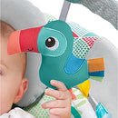 Bright Starts Baby Bouncer Vibrations Infant Seat - Taggies, Music, Removable - Brand New