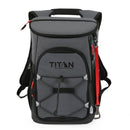 TITAN BY ARCTIC ZONE 16QT ECO BACKPACK COOLER WITH ICE WALLS - SHARKSKIN GRAY - Like New