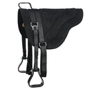 HILASON Black Bareback Saddle Pad, 24" X 32" Treeless - Brand New