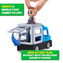 Tile Town Jurassic Dinosaur Magnetic Tiles Set, 22 Piece STEM Toys Playset - Like New