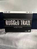 RUGGED TRAIL MEN'S SLIM FIT STRETCH BELTED CARGO SHORTS - SIZE: MEN 40 - NAVY - Brand New