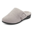 VIONIC WOMEN'S INDULGE GEMMA MULE SLIPPERS - LIGHT GRAY - Size 6 Like New