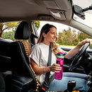 ZONETECH WOOD BEADED SEAT CUSHION 2-PACK PREMIUM SE0004-2P - BEIGE - Like New