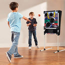 FRANKLIN SPORTS KIDS FOOTBALL TARGET TOSS WITH MINI FOOTBALLS - BLACK - Like New