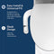 BIO BIDET SLIMTWIST BIDET ATTACHMENT, NON ELECTRIC, RETRACTABLE DUAL - WHITE - Like New