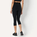 AMAZON ESSENTIALS WOMEN'S ACTIVE FORM-19" INSEAM CAPRI LEGGINGS BLACK XXL-New - Brand New