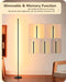 EDISHINE LED Corner Lamp, Set of 2 Minimalist Dimmable Tall Light with Remote - Like New
