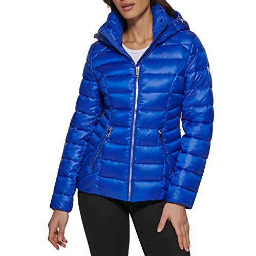 GUESS Women's Midweight Puffer Jacket WOMEN M INDIGO 22QMP130 - Brand New