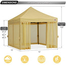 ABCCANOPY 10X10 EASY POP UP GAZEBO CANOPY TENT INSTANT OUTDOOR - BEIGE - Like New