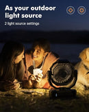 FRIZCOL 36000MAH CAMPING FAN DETACHABLE RECHARGEABLE PORTABLE BATTERY - BLACK - Like New