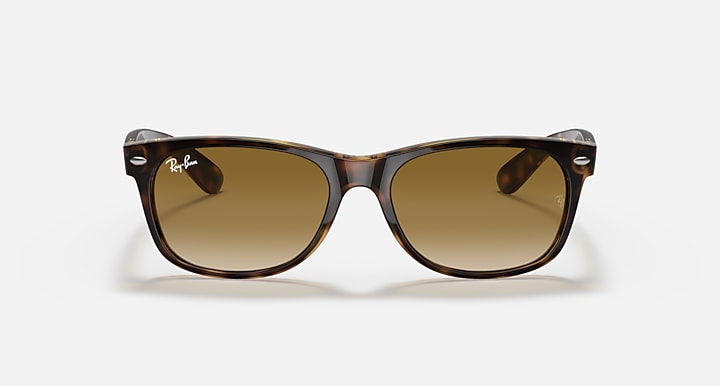 RAY BAN WAYFARER CLASSIC RB2132 POLISHED LIGHT BROWN GRADIENT LENSES - Like New