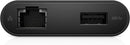 Dell Adapter USB Type C to HDMI/VGA/Ethernet/USB DA200 - Black - Brand New