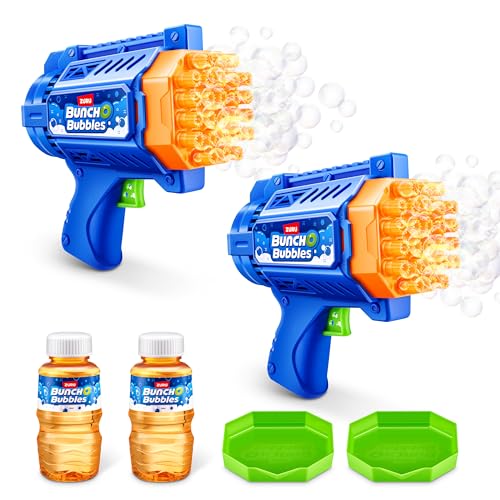 ZURU MOTORIZED BUBBLE BLASTER 2 PACK AUTOMATIC BUBBLE MACHINE 11361 - BLUE - Like New