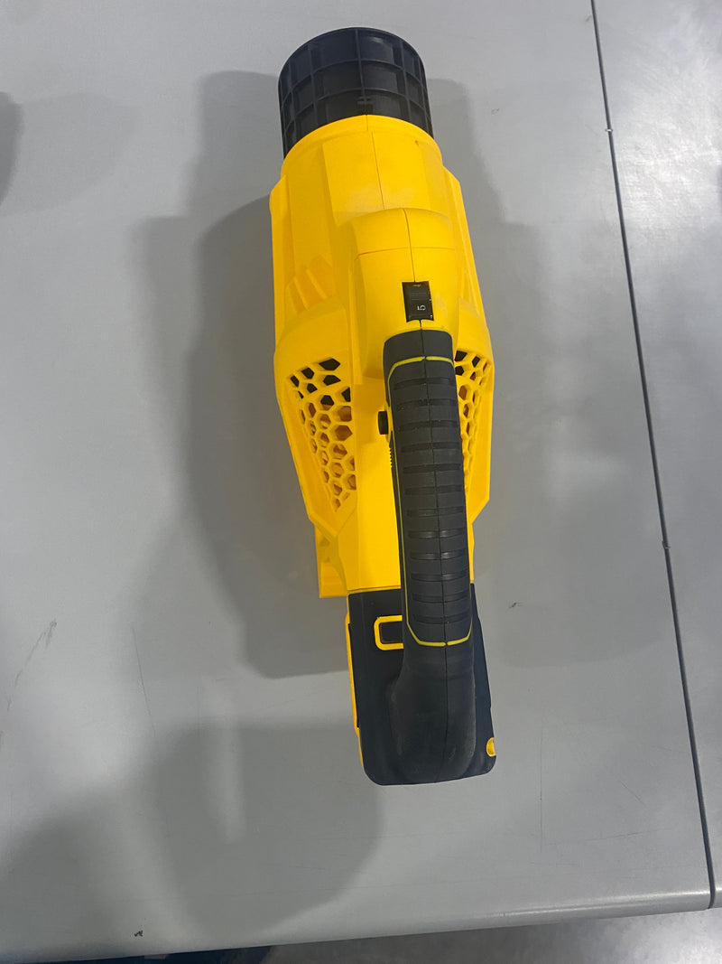 GENERIC CORDLESS LEAF BLOWER WITH CHARGER AND 2 BATTERIES - YELLOW/BLACK - Like New