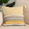 BLUE PAGE BOHO TUFTED DECORATIVE THROW PILLOW COVERS 22 X 22 INCHES - YELLOW - Like New