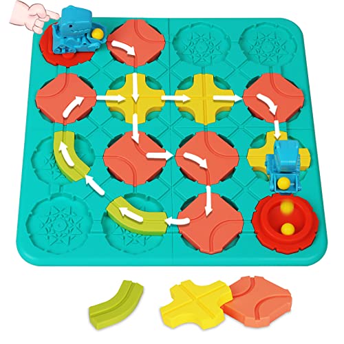 BEICHANGQU TOYS LOGICAL ROAD BUILDER 4 LEVELS 118+ SKILL-BUILDING CHALLENGES - Like New