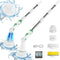 Electric Spin Scrubber, 2024 New Bathroom Cleaner, Power Shower - White/Green - Like New