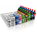 Visi-Slide 20oz Soda Beverage Dispenser Gravity Pack of 6 - Matte White - Brand New