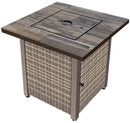 ENDLESS SUMMER AIDEN BROWN 30” SQUARE GAS FIRE TABLE GAD15320ES - BROWN - Like New