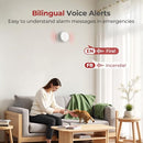 SITERWELL SMOKE DETECTORS 10 YEAR SEALED BATTERY GS886-H04-6 PACK - WHITE - Like New