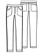 Infinity Cherokee Women Scrubs Pant Low Rise Slim Pull-Xlg XL - Wine - Like New