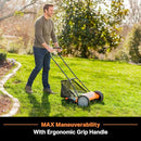 LAWNMASTER LMRM1801 PUSH REEL LAWN MOWER 18-INCH 5-BLADE - BLACK - Like New