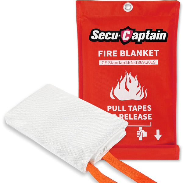 SecuCaptain Emergency Fire Blanket for Home and Kitchen - 40"x40" - Brand New