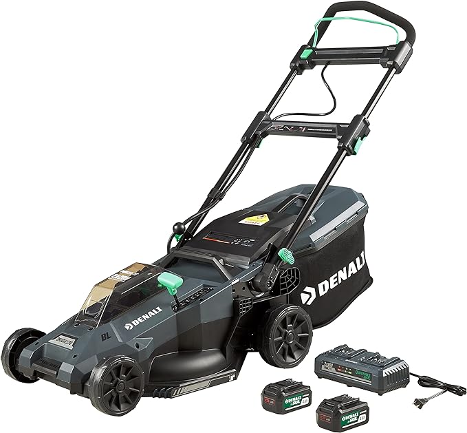 Denali by SKIL 2x 20V 40V Brushless 18" Push Lawn Mower APM4912B-00 - Blue/Gray Like New