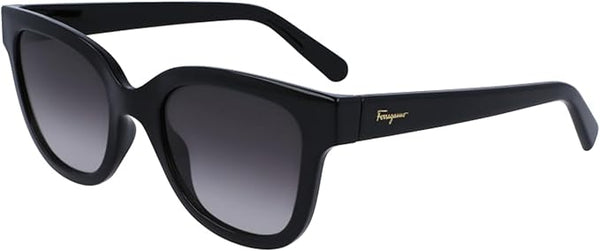 SALVATORE FERRAGAMO SMOKE GRADIENT SQUARE LADIES SUNGLASSES SF1066S 001 52 - Like New