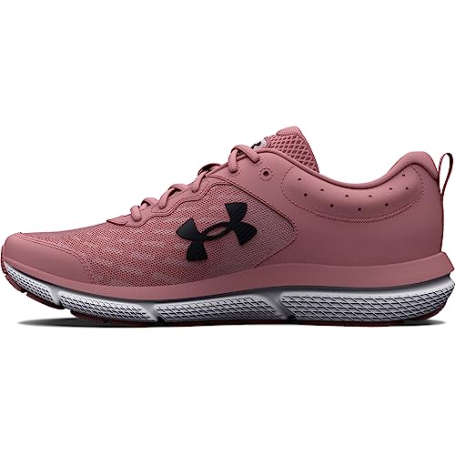 3026179 UNDER ARMOUR WOMEN'S UA CHARGED ASSERT 10 PINK ELIXIR/BLACK SIZE 8.5 Like New