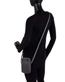 LE DONNE LEATHER CINDER COLOMBIAN LEATHER CROSSBODY, 5” X 7.5” X 1” - GRAY - Like New