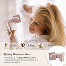 7MAGIC 7-IN-1 AIR MULTI-STYLER HAIR DRYER BRUSH AUTO-WRAP CURLERS PINK TRAVEL - Like New