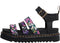 31048038 DR. MARTENS WOMEN'S BLAIRE HYDRO SANDAL SIZE 7 BLACK VINTAGE FLORAL - Brand New