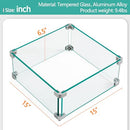 Yaheetech Gas Fire Pit Wind Guard Square Fire Table - B09VS73R9J - Brand New