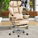 BESTFAIR FAUX LEATHER EXECUTIVE COMPUTER CHAIR - DARK BEIGE - Like New