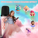 CUUKIEE Mini Karaoke Machine with 2 Wireless Microphones & LED Colorful Lights - Like New