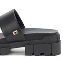 KL153368 KARL LAGERFELD WOMEN'S LACARA DOUBLE STRAP LUG SOLE SANDAL - SIZE 8 - Like New