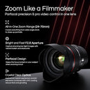 Rokinon 24-70mm F2.8 AF Zoom Lens Sony E Mount IO2470AFZ - Black - Like New