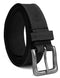 Timberland Men's Classic Leather Jean Belt 1.4 In Wide Black Stitched 46 - Brand New