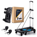 Folding Hand Truck Lightweight Hand Truck Dolly Foldable B09SPQ7MQC - Black - Like New